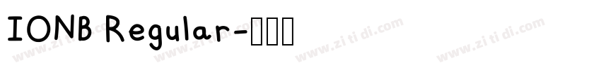 IONB Regular字体转换